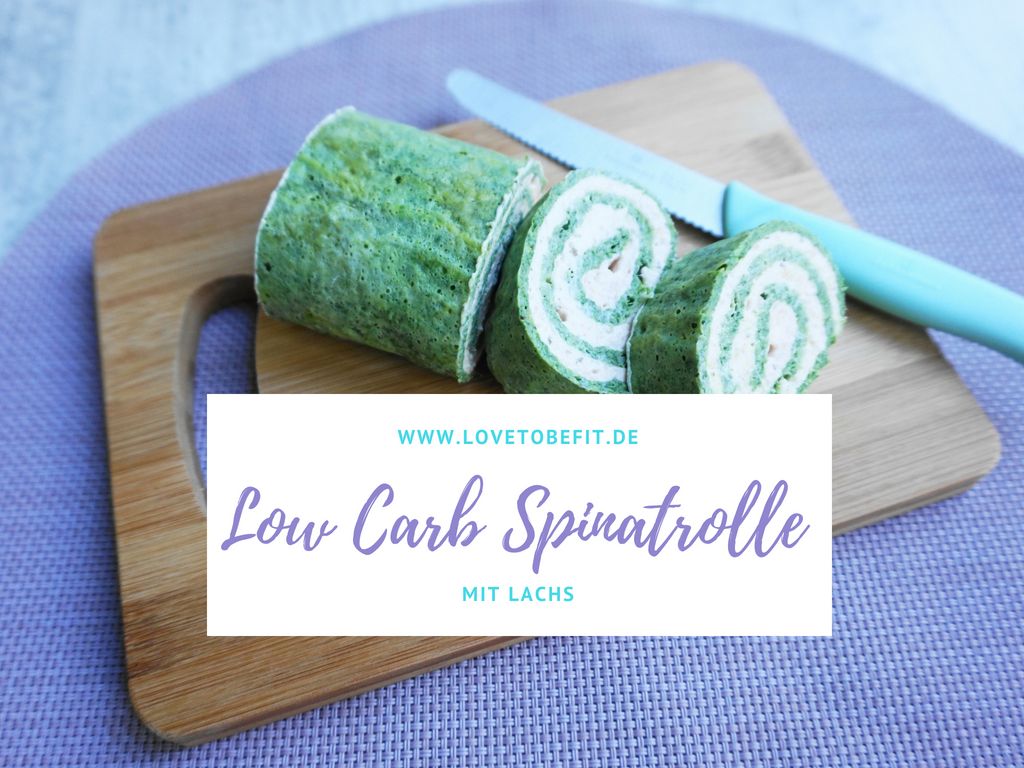 Fit Food Friday: Low Carb Spinatrolle mit Lachs