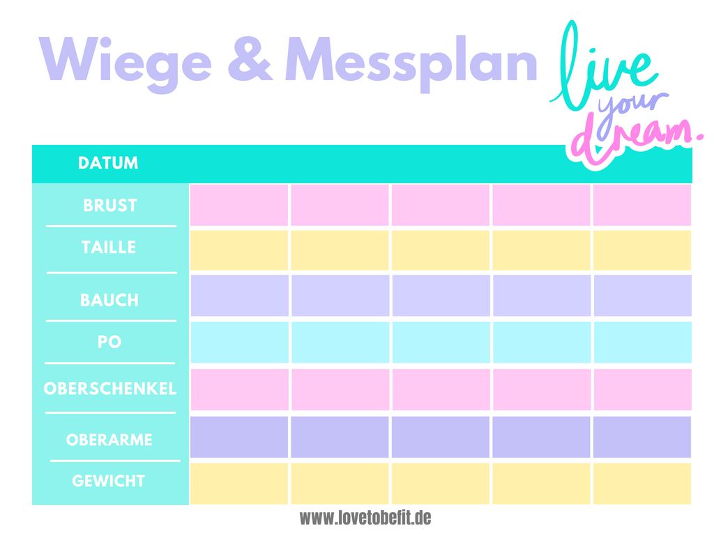 Wiege & Messplan Vol. 2
